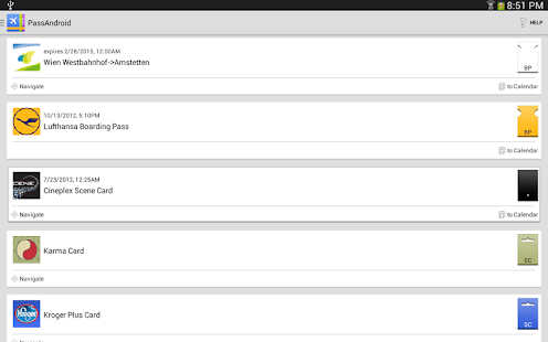 PassAndroid Passbook viewer