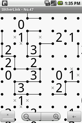 Android application SlitherLink screenshort