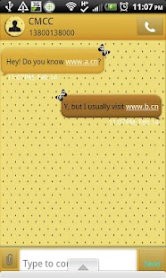 Free GO SMS - Polkadot Butterfly 3 APK