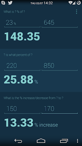 Percentage Calculator