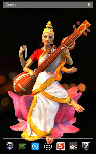 【免費個人化App】3D Saraswati Live Wallpaper-APP點子