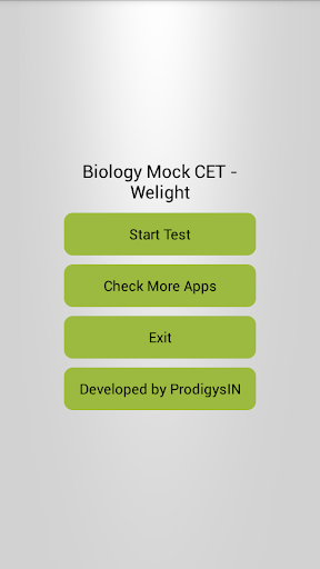 Biology Mock CET W1- Welight