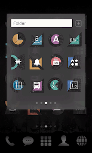 Free Download DarkUnique LINE Launcher theme APK for Android