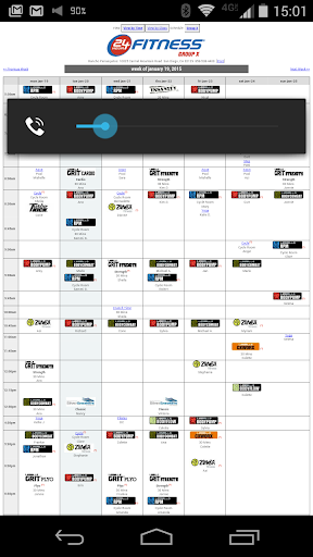 PQ Class Schedule