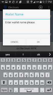 Electrum MPK Bitcoin Watcher Screenshots 2