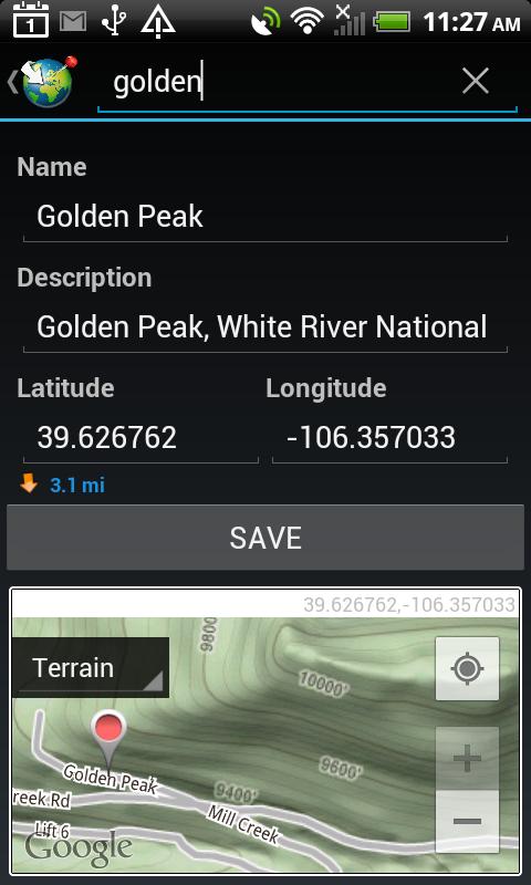Geo Points Screen 3