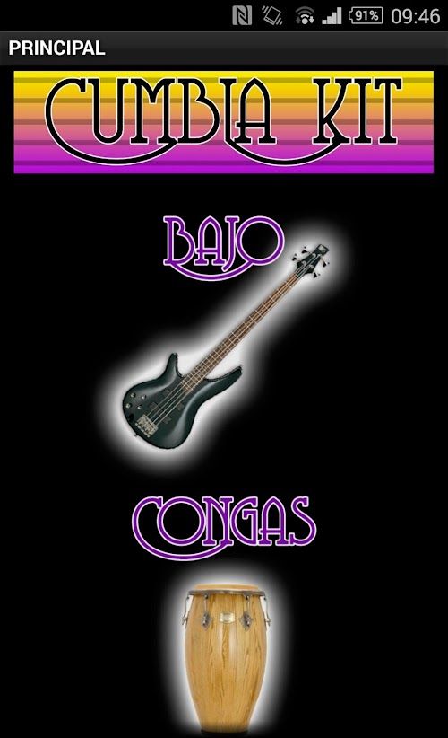 Android application CUMBIA KIT screenshort