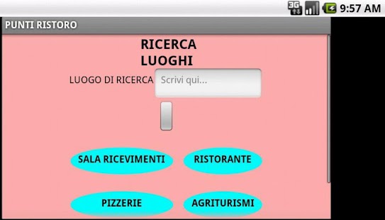 Ricerca Luoghi