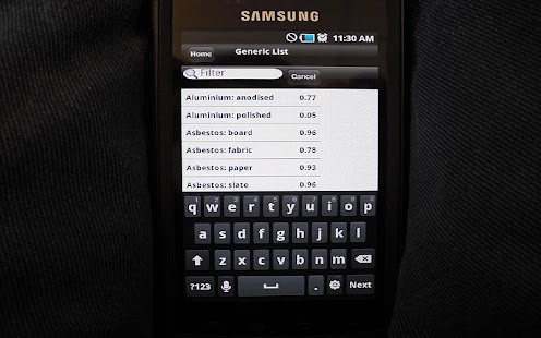Free Download Infrared Emissivity Table APK