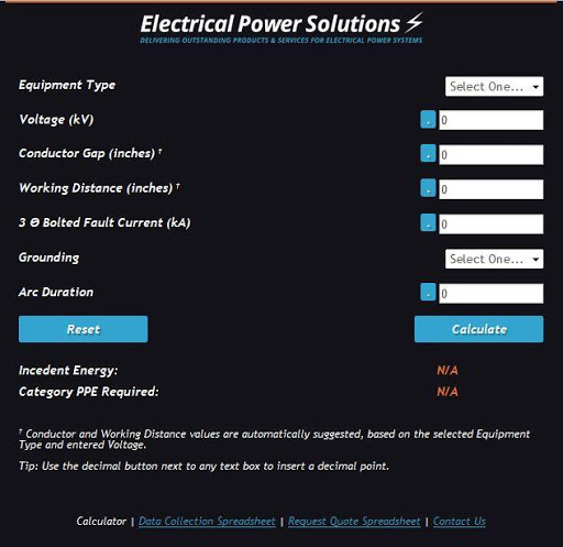 Arc Flash Risk Calculator