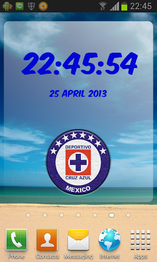 Digital Clock Cruz Azul