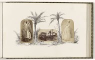 Album with Photographs and Decorations Drawn in Indian Ink