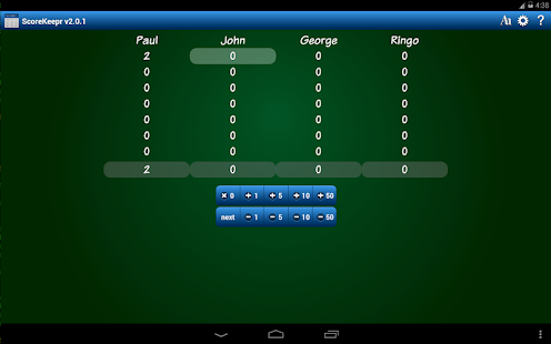 Score Keeper FREE Screenshots 4