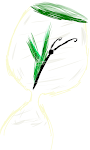 Butterfly in a hourglass