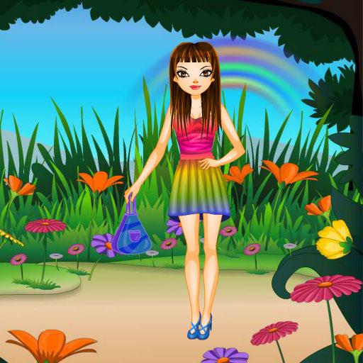 【免費休閒App】Miss Rainbow Dressup-APP點子