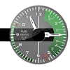 FIGHTER. Army analog clock