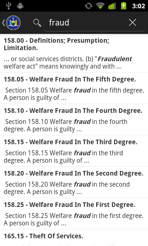 2015 NY Penal Law Screen 2