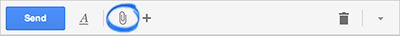 Gmail Compose Attach files icon