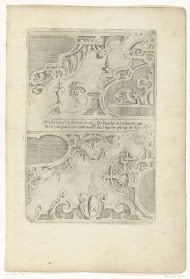 Twee helften van lijsten en twee helften van kroonelementen