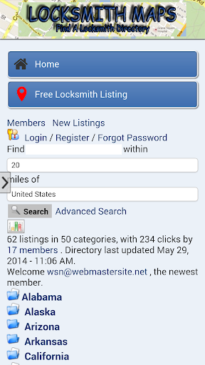 Locksmith Maps