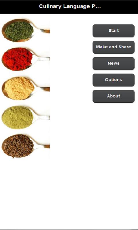 Culinary Language Pocket Guide Screen 2