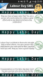 Labour Day SMS