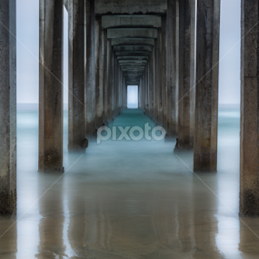 Scripps Pier, La Jolla, California by Mark Smith - Landscapes Waterscapes