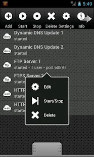 HTTPS / FTPS / SFTP Server: miniatura de captura de pantalla
