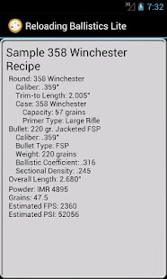 Download 358 Winchester Ballistics Data APK