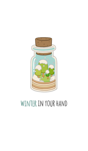 winter in your hand 카카오톡 테마