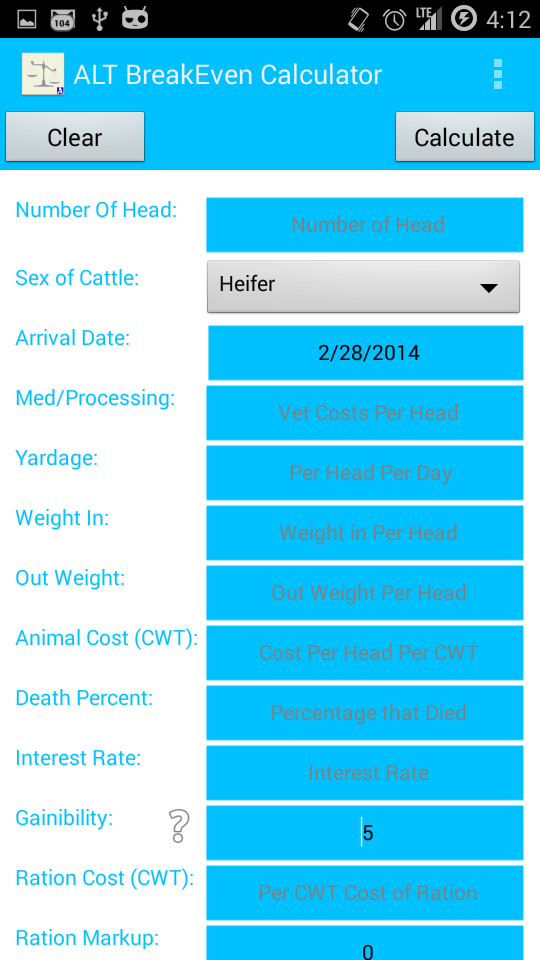 ALT Breakeven Screen 1