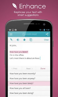 Ginger Page & Grammar Keyboard - screenshot thumbnail