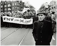 Vakbondsdemonstratie in Amsterdam