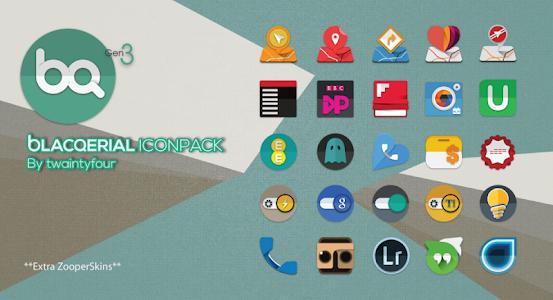 Screenshot Blacqerial IconPack v2