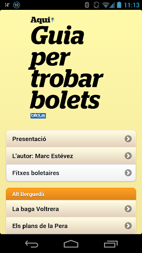 Guia per trobar bolets D