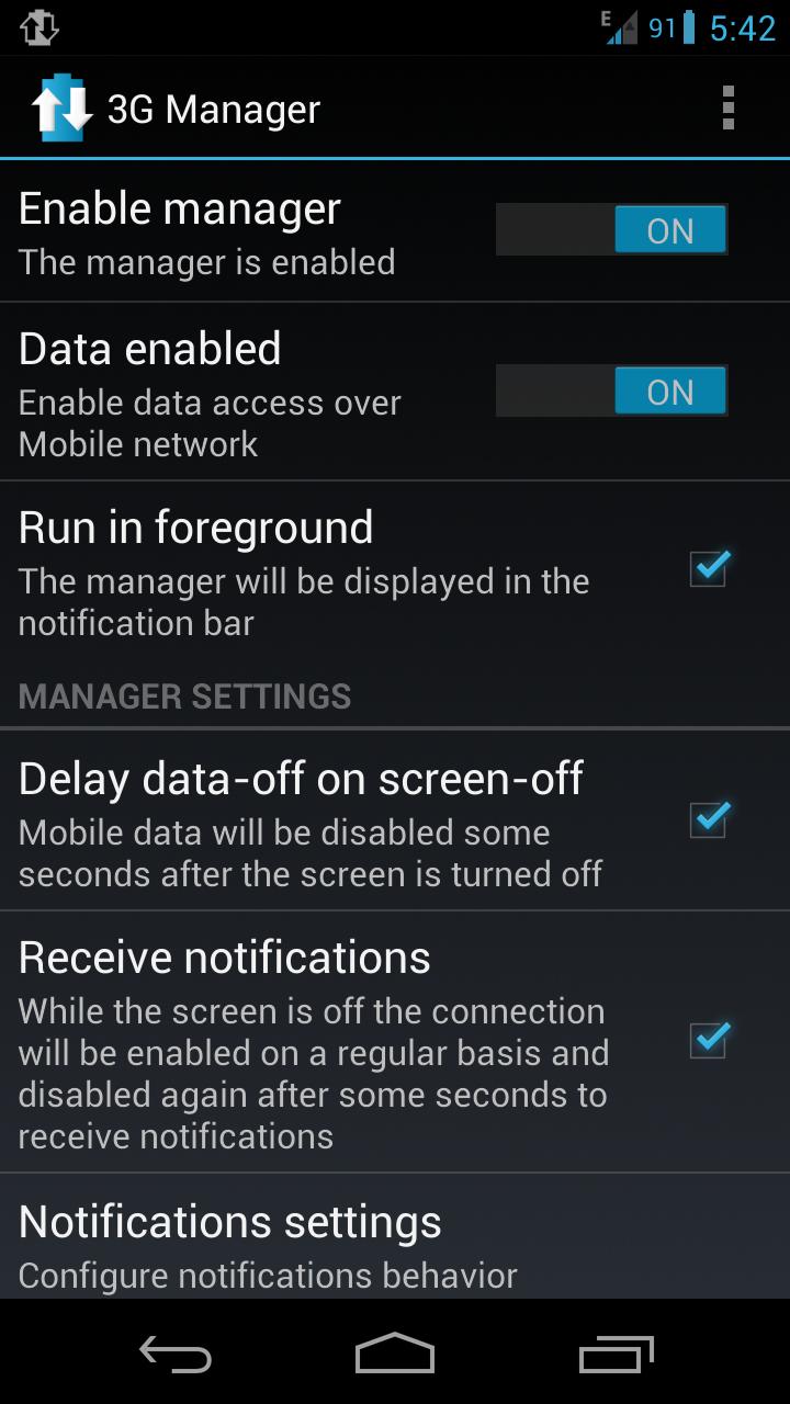 3G Manager - Battery saver Screen 3