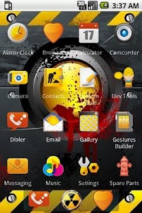 Lastest Yellow-Red Alert [SQTheme] ADW APK