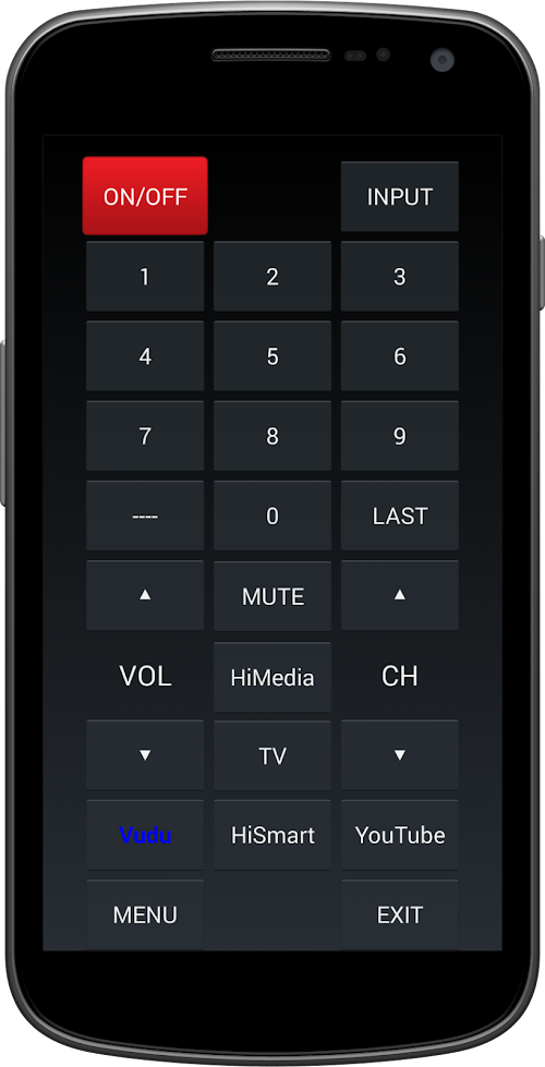 Android application Remote for Hisense (EN-33926A) screenshort