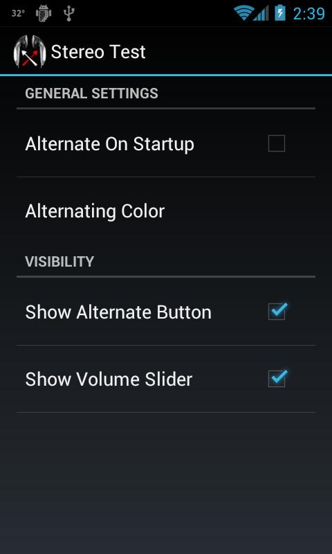 Stereo Test — приложение на Android
