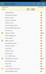 Pacific Is Birding Checklist Screenshots 9