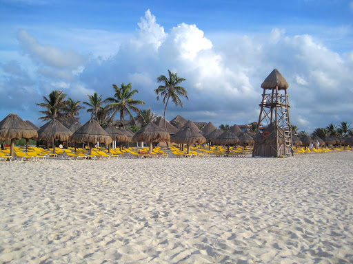 Beach in Cancun, Mexico.