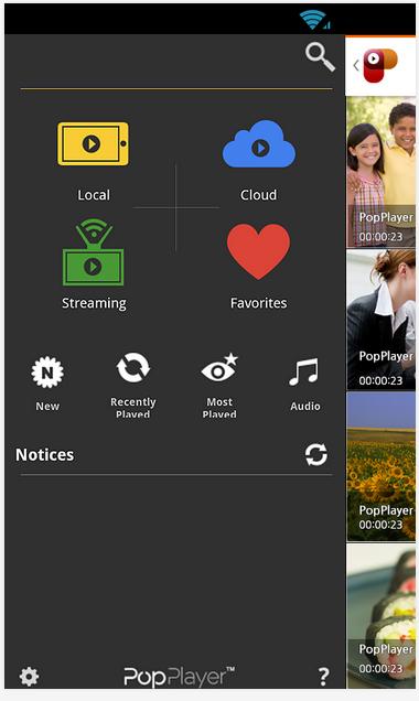 Android application PopPlayer-Full HD Media Player screenshort