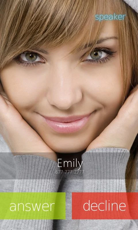 BIG! Full Screen Caller ID Key - screenshot