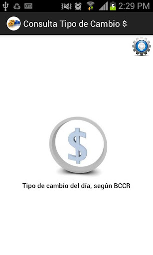 Tipo de cambio del día BCCR