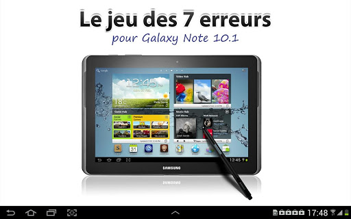 Jeu 7 erreurs Galaxy Note 10.1