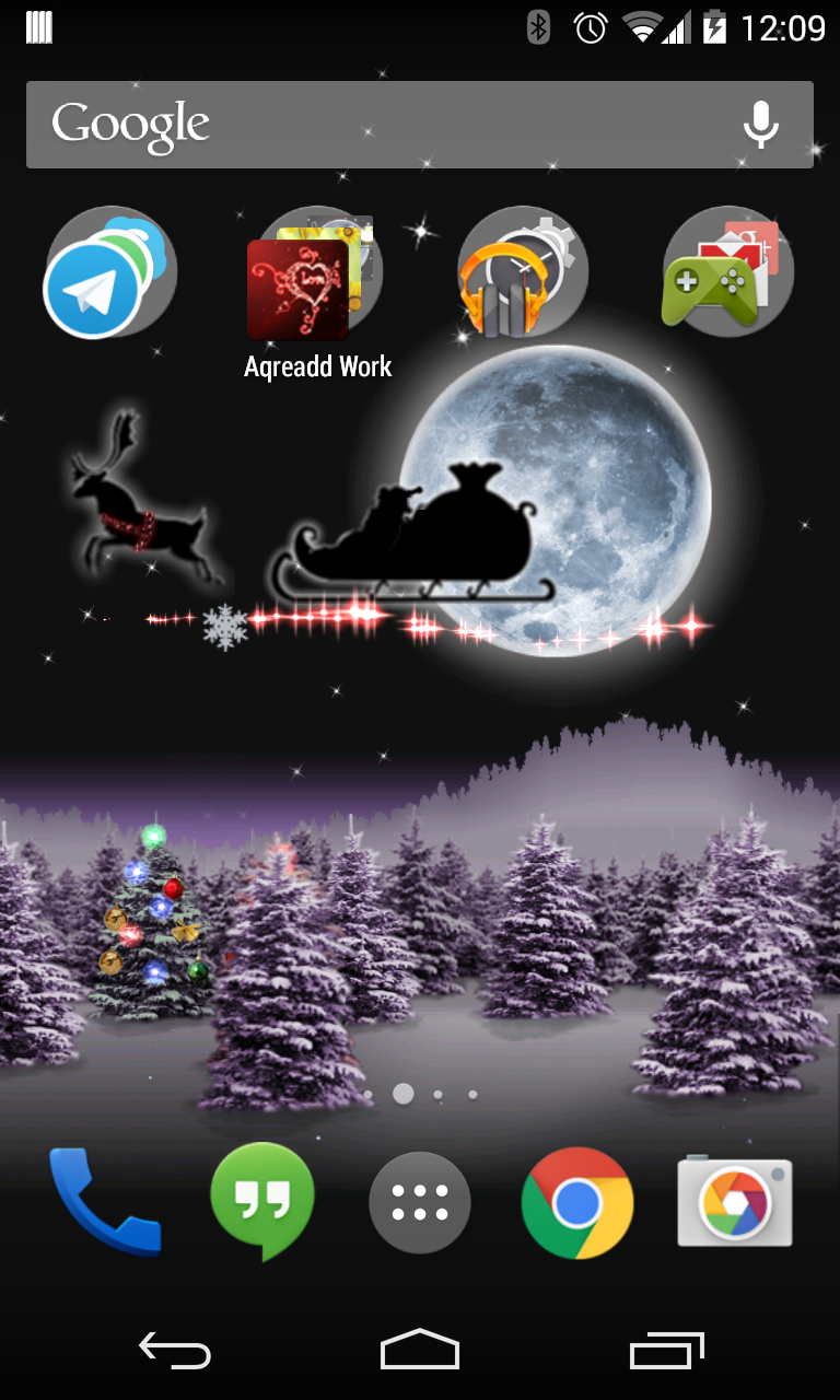 Android application Christmas Live Wallpaper screenshort