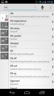 Dictionary Swedish English - náhled