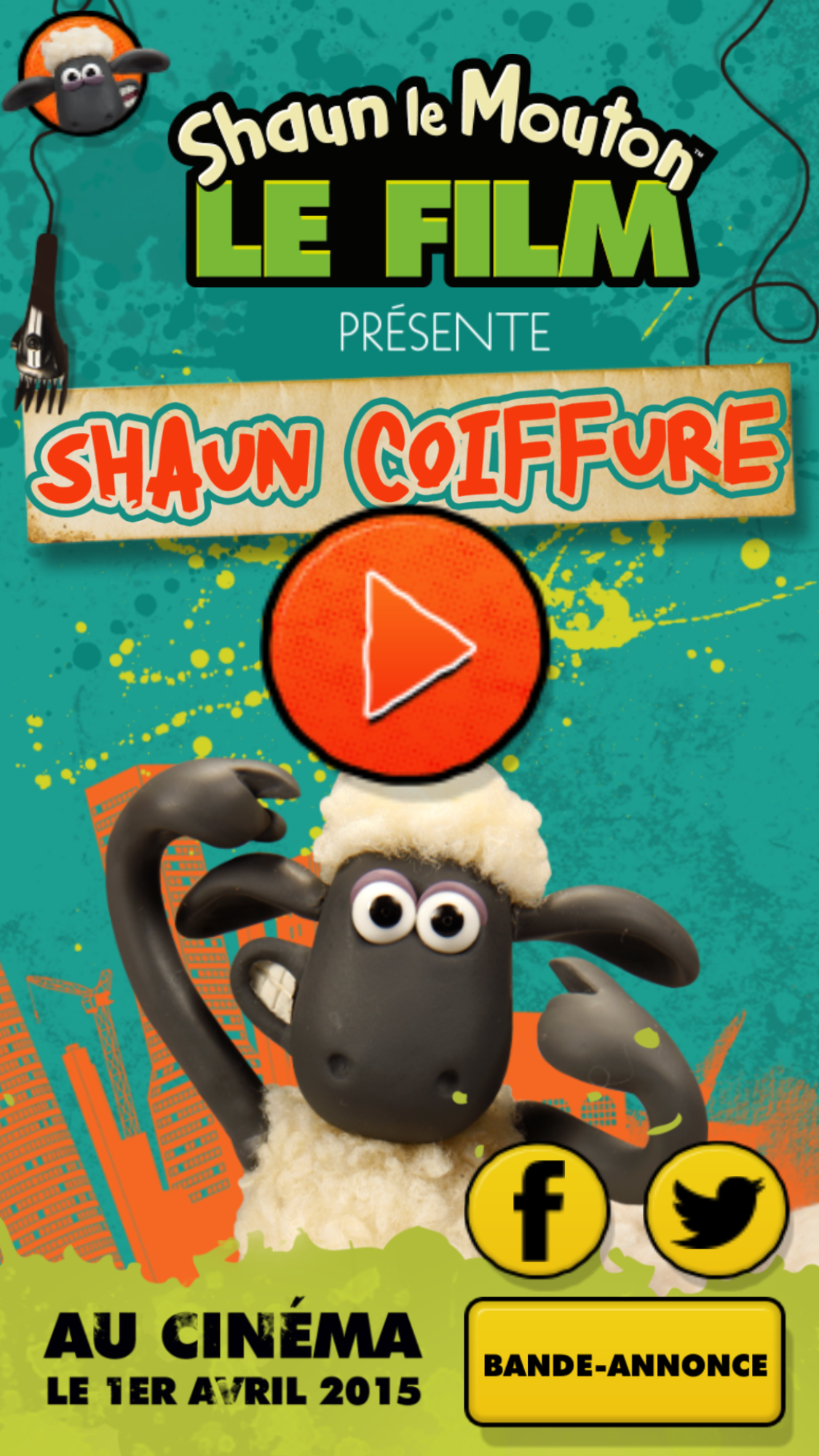 Android application Shaun the Sheep Top Knot Salon screenshort