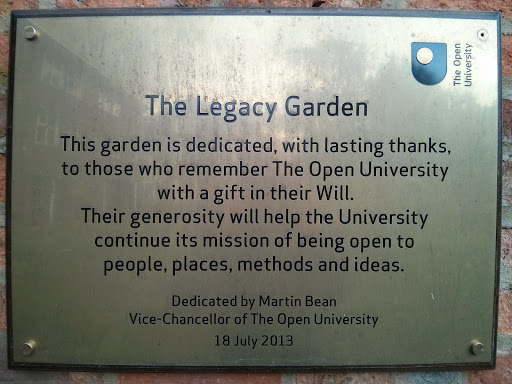 The Legacy Garden Plaque