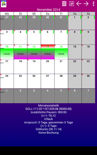 Schichtkalender S4A